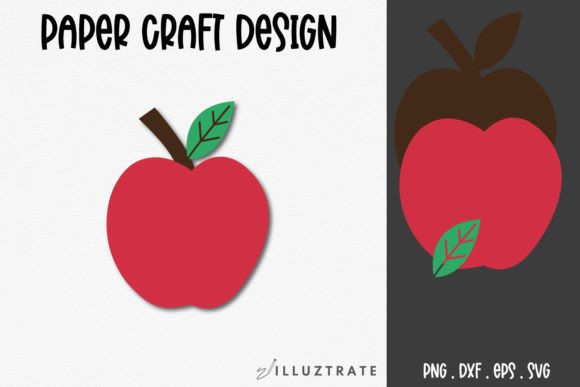 Download Apple Paper Crafting SVG Cut File | Appl - Paper crafting Collection