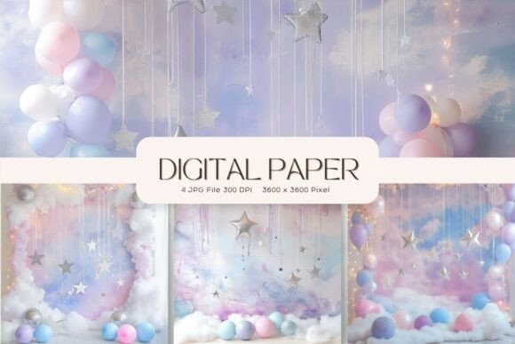 Download Balloon Party Studio Backdrop Overlays - Party Collection