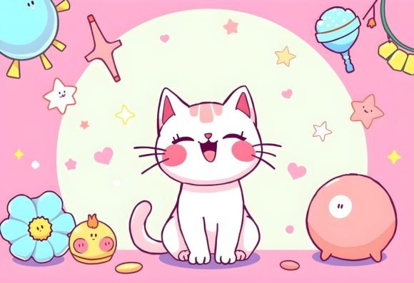 Download Happy Cartoon Cat 9 - Premium Resources
